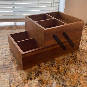 Wooden storage organizer from Target